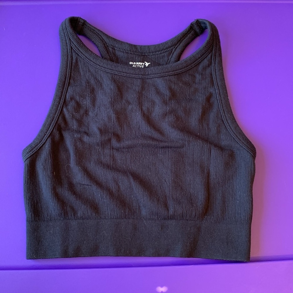 Old Navy Active High Neck Crop Seamless Tank Top